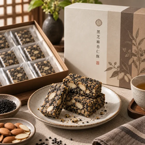 黑芝麻杏仁酥
