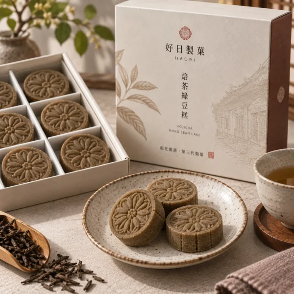 焙茶綠豆糕